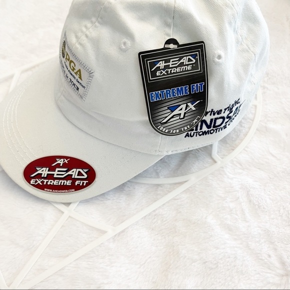 PGA Junior Tour Middle Atlantic Section Hat White Adjustable Extreme Fit NWT - Picture 2 of 10